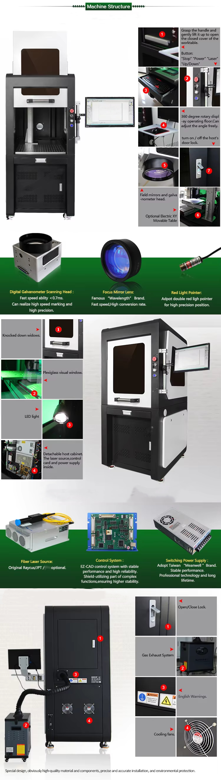 enclosed fiber laser marking machine details enclosed fiber laser marking machine details