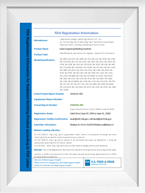 Certification of Laser Marking Machines