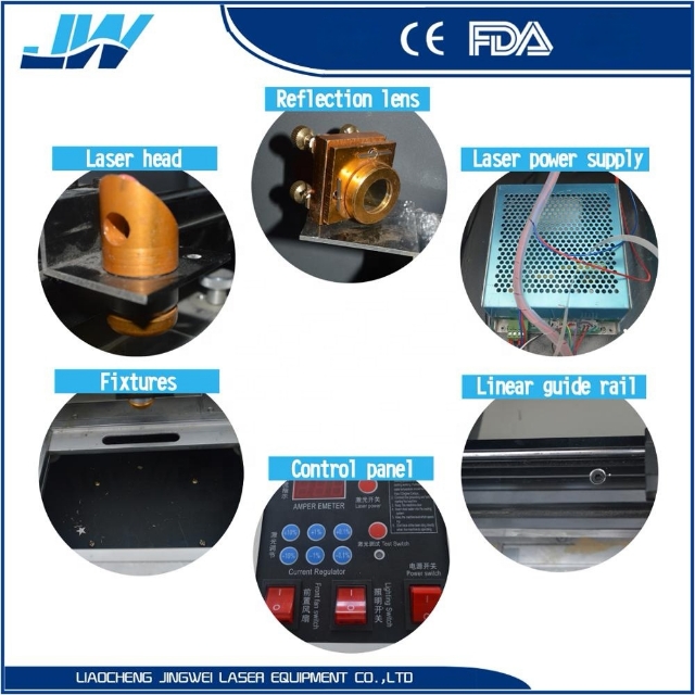 40W / 50W Mini 3020 Co2 Laser Engraving and Cutting Machine for Wood Acrylic Paper Rubber 