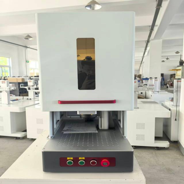 Enclosed Safe High Quality Fiber Laser 30W 50W JPT Fiber Laser Marking Machine for Metal Jewelry Plastic
