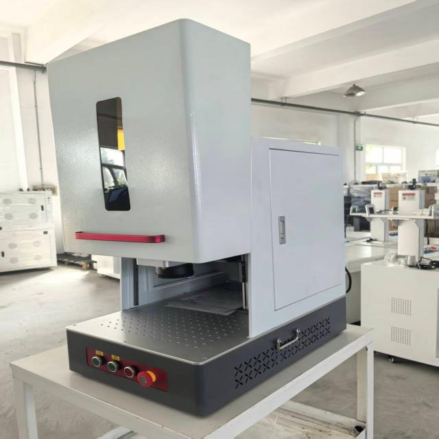 Enclosed Safe High Quality Fiber Laser 30W 50W JPT Fiber Laser Marking Machine for Metal Jewelry Plastic