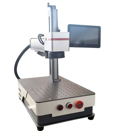 Desktop Portable 20w 30w Fiber Laser Marking Machine for Jewelry Sliver Gold Stainless Steel Metal Logo Marking 