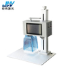 JW Touch Screen Fiber Laser Marker Desktop Safety Shield Laser Engraving Machine for Stainless Steel Plastic Batch Marking