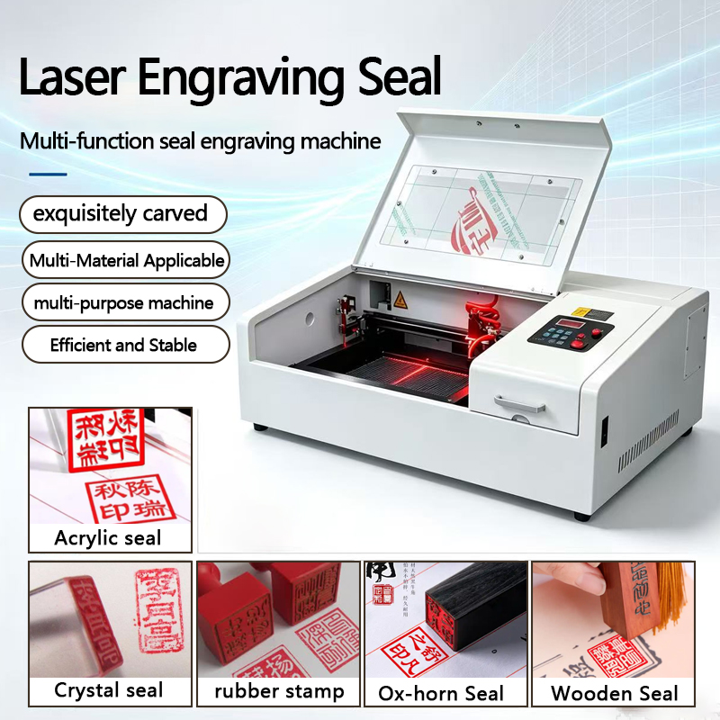 3020 CO2 Laser Engraving Machine 40W 50W Desktop Laser Cutter 300*200mm for Wood Acrylic Leather Rubber Stamp Engraving