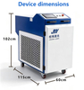 Handheld Fiber Laser Cleaning Machine, Portable Laser Rust Remover for Metal Paint Oil Oxide Removal Industrial Surface Cleaner