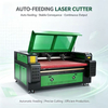 1612 Auto Feeding CO2 Laser Cutting Machine CNC Laser Cutter for Fabric Leather Textile Garment Roll Materials