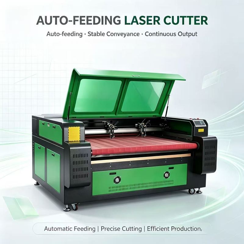 1612 Auto Feeding CO2 Laser Cutting Machine CNC Laser Cutter for Fabric Leather Textile Garment Roll Materials