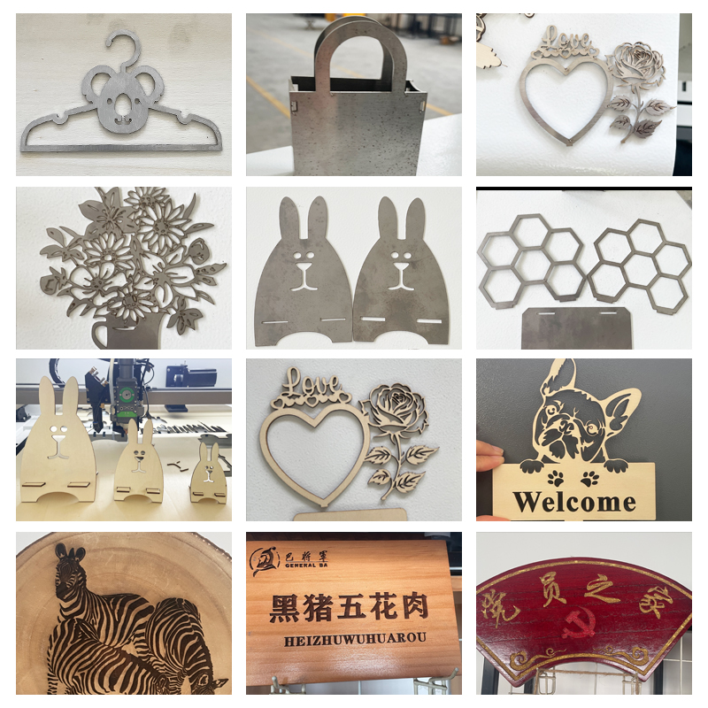 2 In 1 Dual Source Fiber & CO2 Laser Cutting Machine Metal Nonmetal Laser Cutter For Steel Acrylic Wood Leather