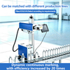 High Speed Online Flying Fiber Laser Marking Machine 20W 30W 50W for Metal Plastic QR Code Date Batch Marking on Production Line