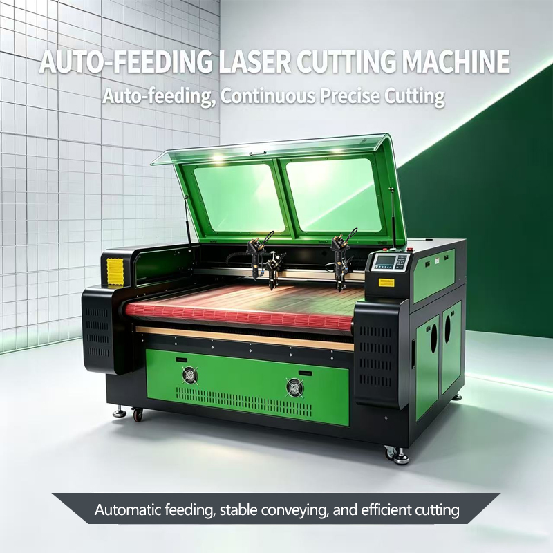 1612 Auto Feeding CO2 Laser Cutting Machine CNC Laser Cutter for Fabric Leather Textile Garment Roll Materials