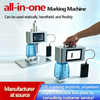 JW Touch Screen Fiber Laser Marker Desktop Safety Shield Laser Engraving Machine for Stainless Steel Plastic Batch Marking