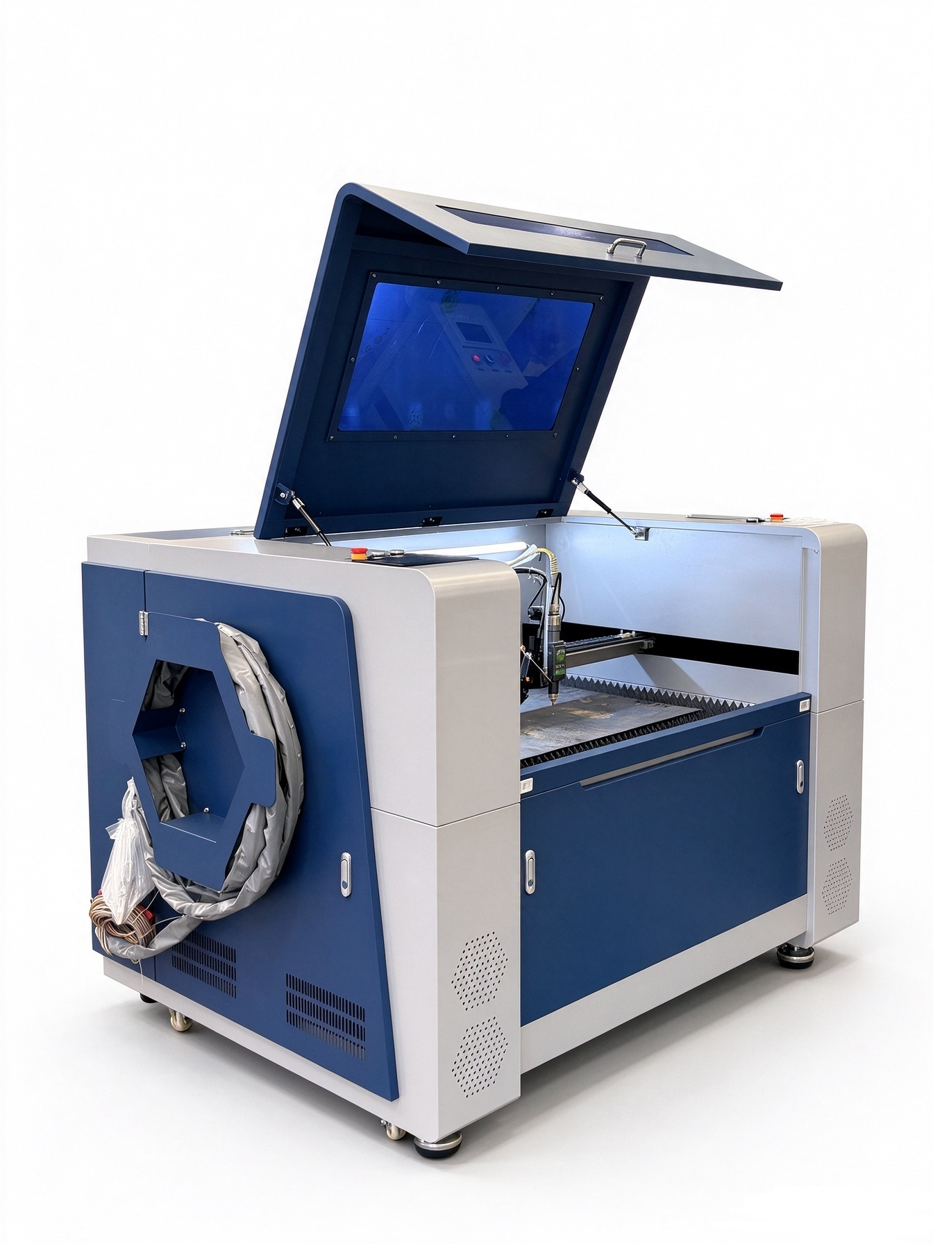 9 in 1 Multifunctional Laser Machine, Fiber & CO2 Laser Cutter, Handheld Laser Welding Machine for Metal Nonmetal Cutting Welding